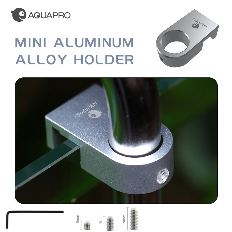 Aquarium Planted Tank Filter - ミニアルミ合金スタンド,魚植物固定ブラケット,タンク用,水管フィルターアクセサリー