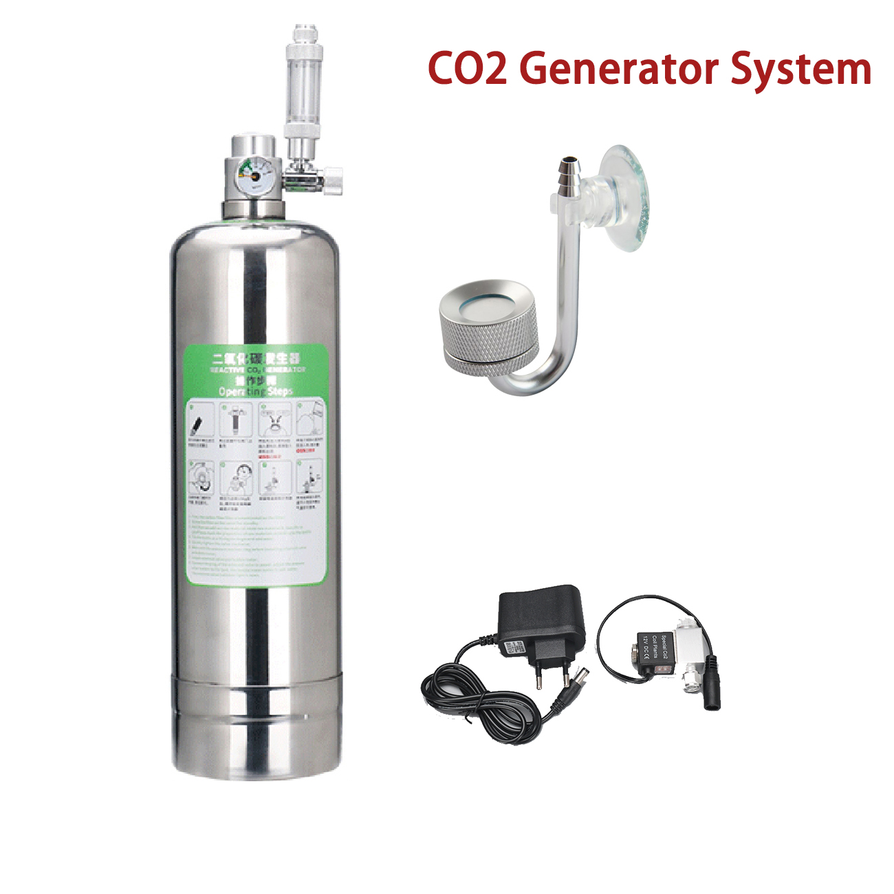 水族館 CO2 発生器システムキットステンレス鋼 CO2 シ - Aquarium Liquid Carbon のレビューと価格