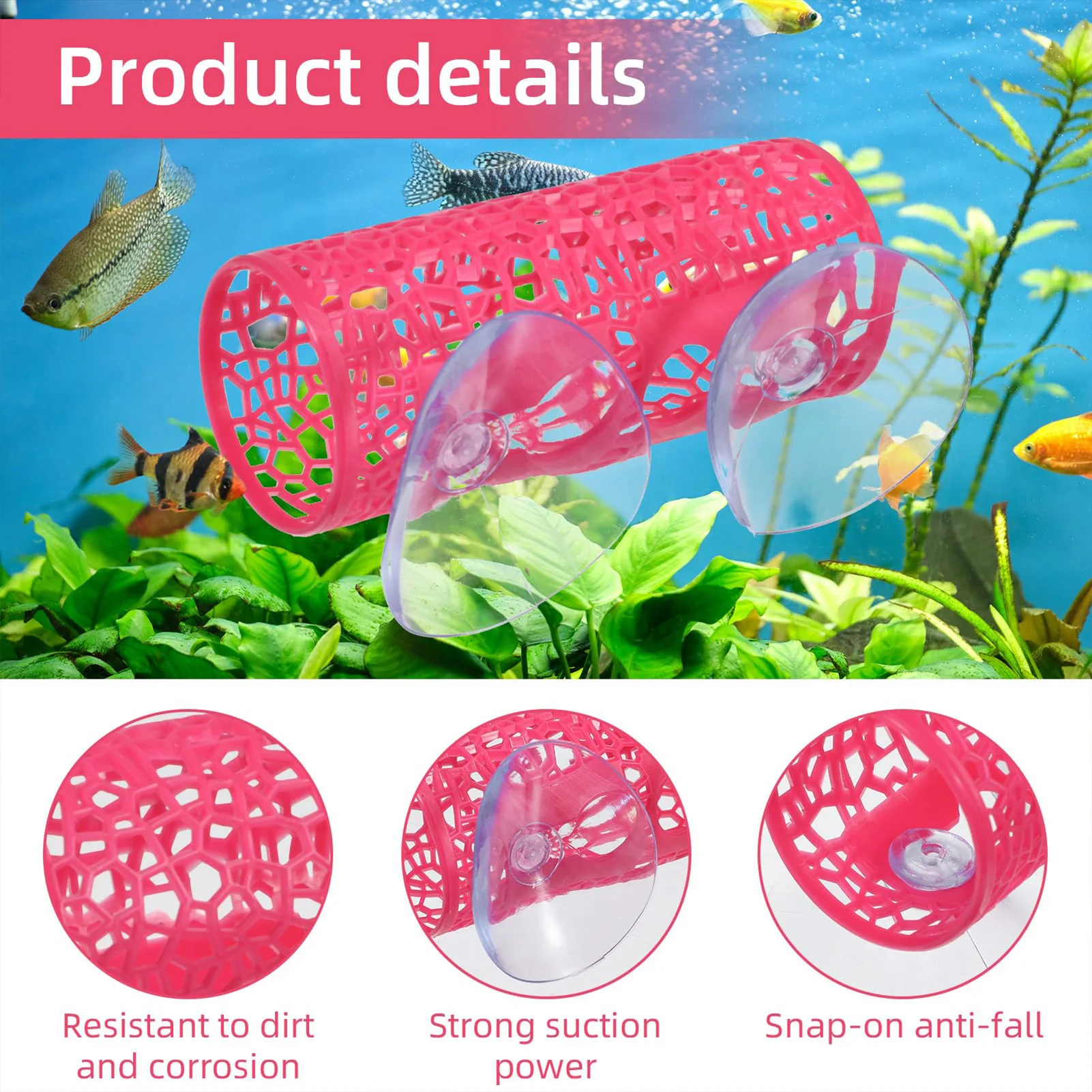 水槽用魚トンネルおもちゃ ベタ魚トンネル隠れ家＆遊び場の洞窟 - Aquarium Fertilizer のレビューと価格