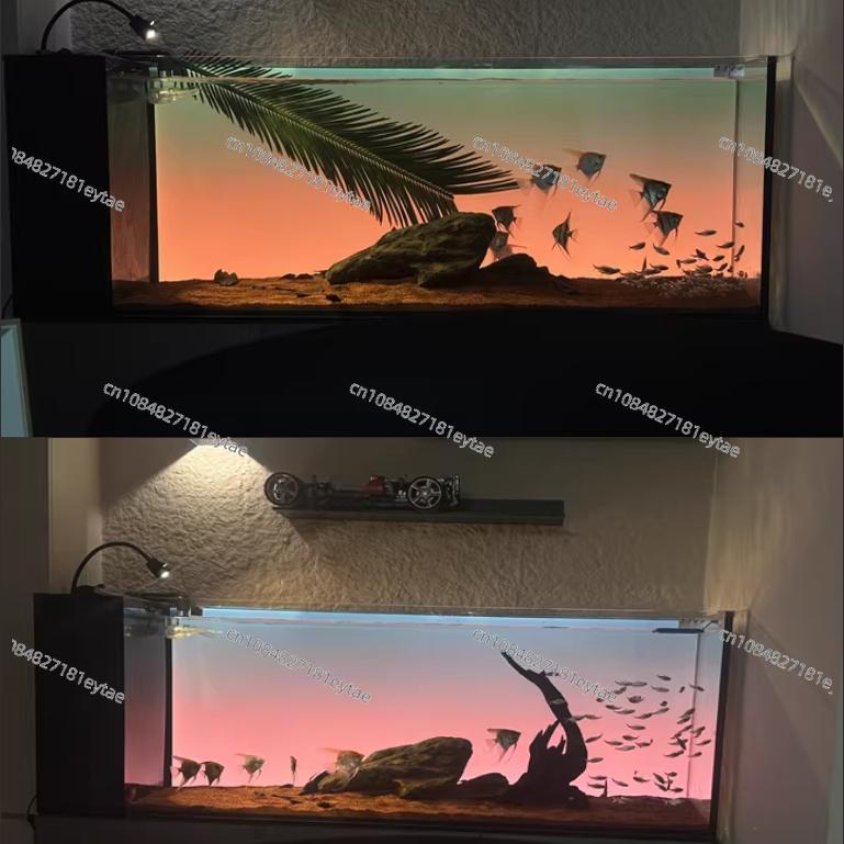 水槽背景ライトボード RGBW カラフル徐々に変化するアクリ - Planted Tank のレビューと価格