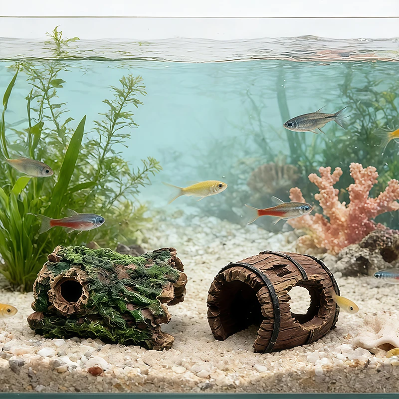3個入り 水槽用 レジン製装飾品 穴窟型エビ隠れ家 水槽・テ - Aquarium Plant Substrate のレビューと価格