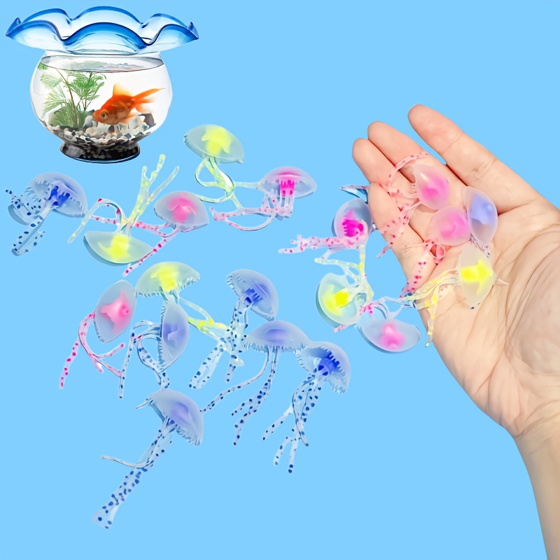 発光シミュレーションクラゲ 2個入り ランダムカラー 浮遊水 - Aquarium Plants Live のレビューと価格
