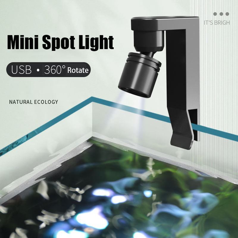 USB クランプライト防水白/黄色スポットライトミニ水槽水族 - Aquarium Plant Light のレビューと価格