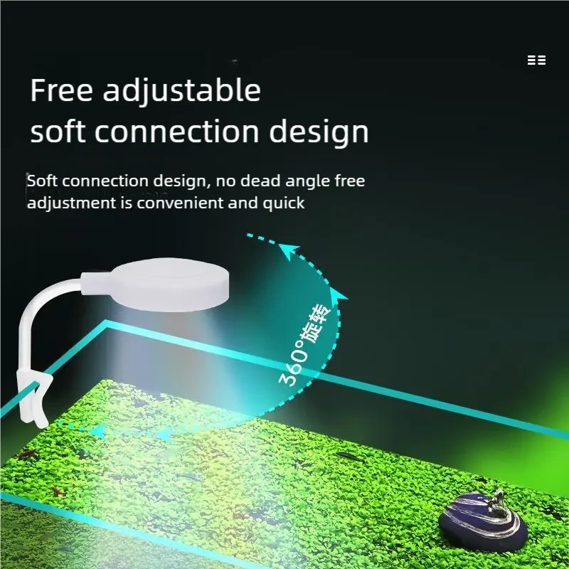 3W LEDクリップ式水槽ライト フルスペクトルUSB水槽ラ - Aquarium Plant Light のレビューと価格
