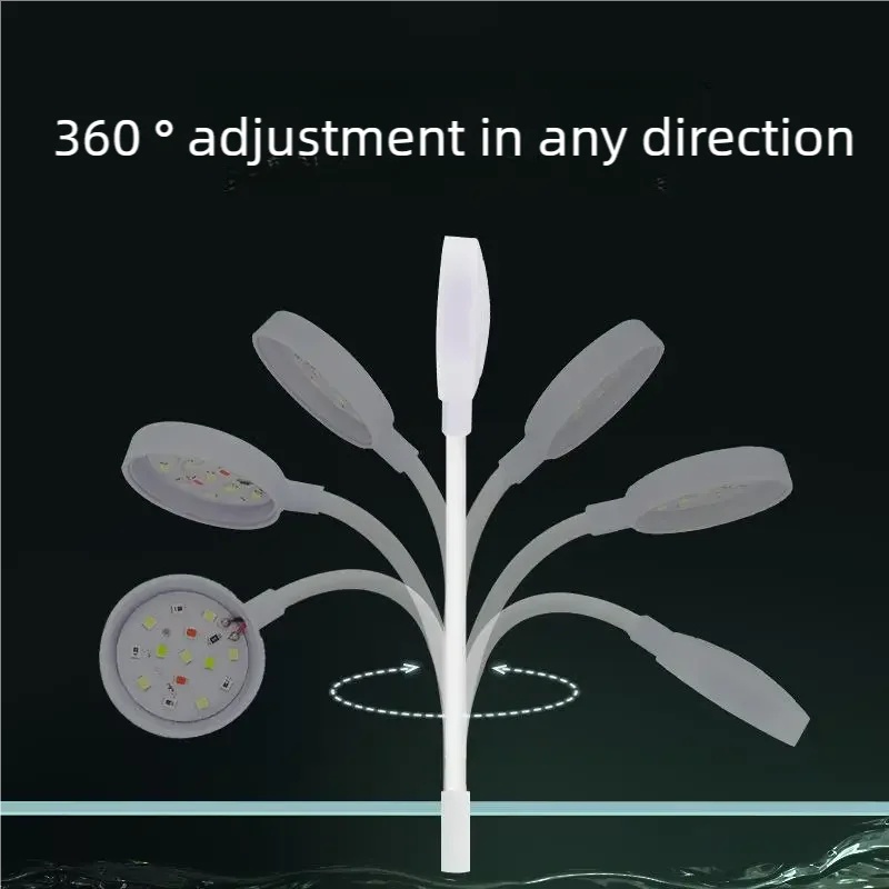 3W LEDクリップ式水槽ライト フルスペクトルUSB水槽ラ - Aquarium Plant Light のレビューと価格